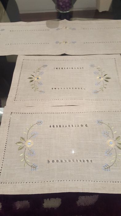 Panos de linho novos