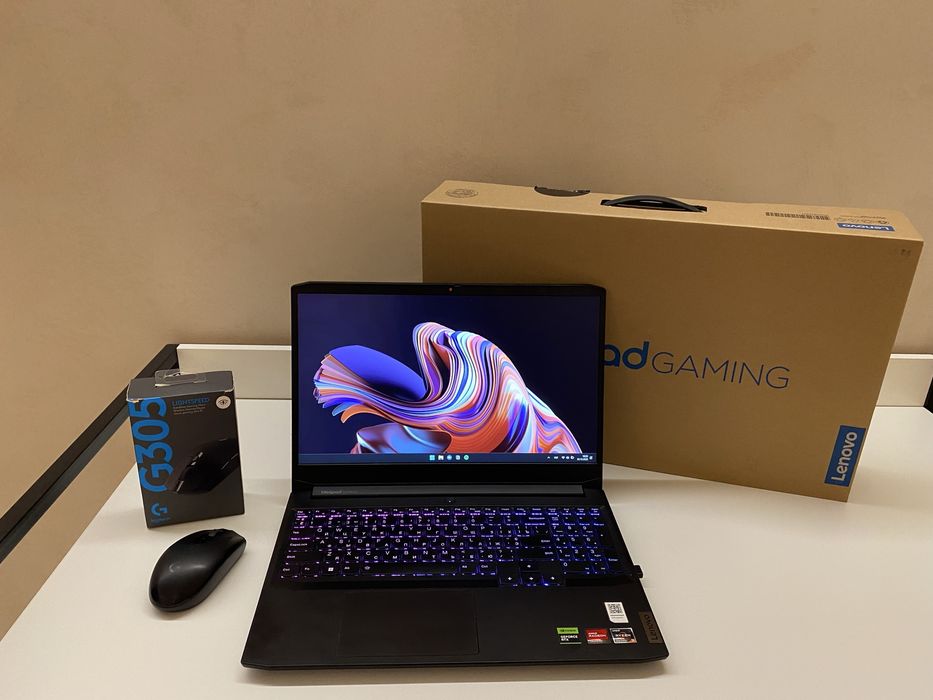 Продам игровой ноутбук 2023 года Lenovo Ideapad Gaming 3 + FULL SET