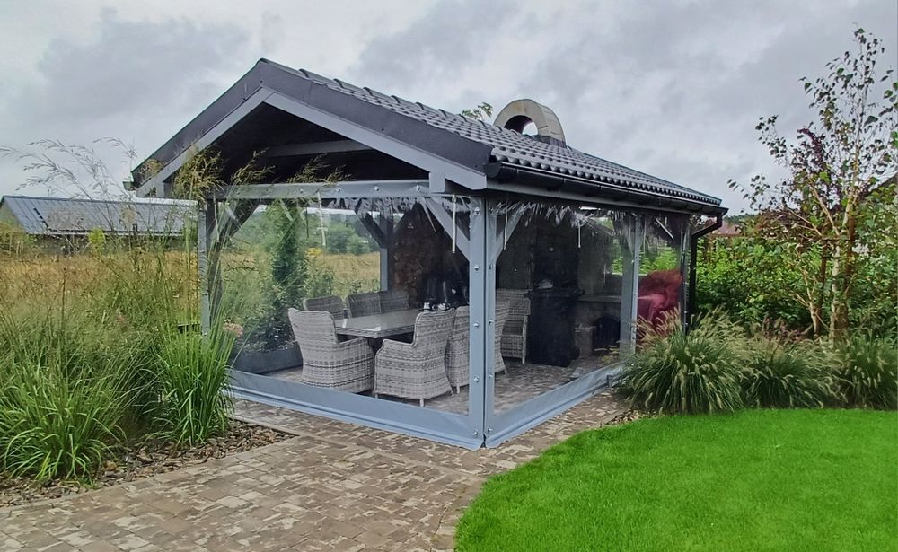 Osłona Zabudowa Tarasu Altanki Całoroczna Plandeka Na Wymiar Zamki