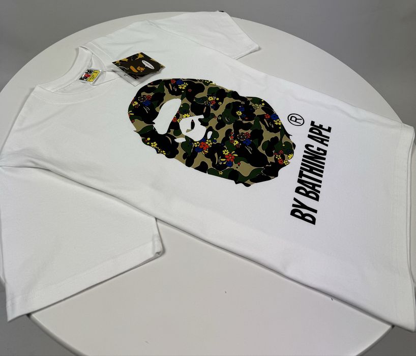 Футболка Bape militaru бейп класична біла та чорна в усіх розмірах є у наявності S M LXL XXL