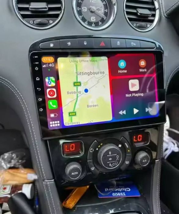 Radio 2 DIN 308 / RCZ / 408 (4+32 GB) + Carplay e Android auto + GPS