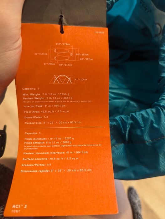 Namiot Mountain Hardwear model ACI 3 OU7538