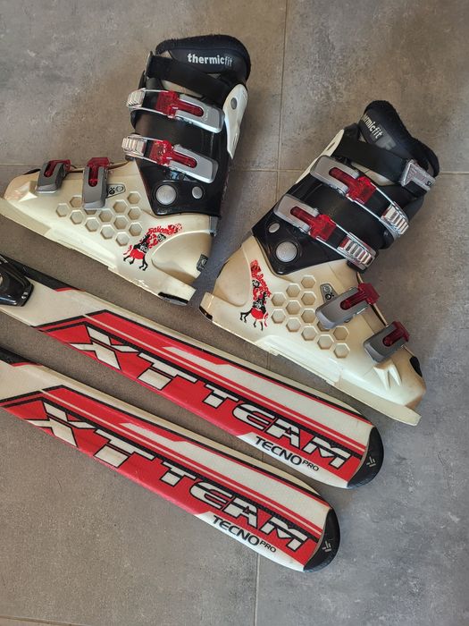 Narty Tecno pro 130cm+ buty Salomon 24cm