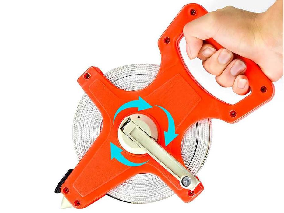 Taśma miernicza xxl metrówka miarka zwijana 50m pomiarowa miara