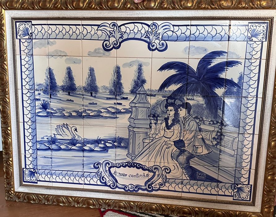 Hand-painted framed picture64409510380803120