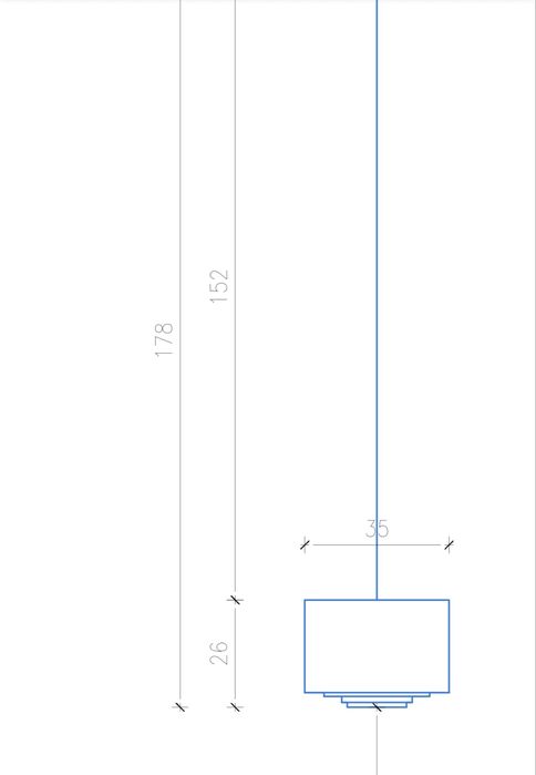 Lampa wisząca niebieska granatowa