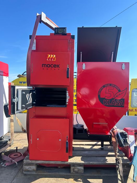 Kocioł piec Mocek z podajnikiem 20 kw 5 klasa ekogroszek pellet drewno