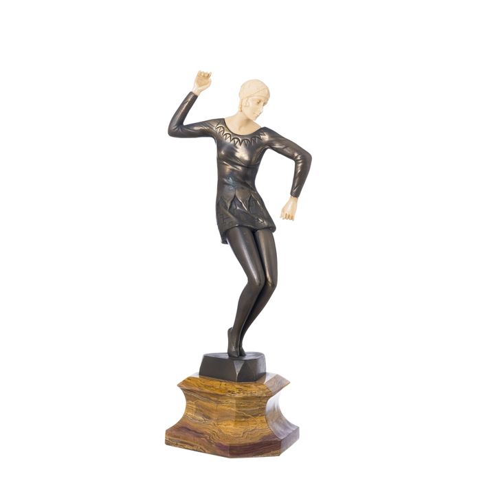 Escultura - Escultura figura feminina - Art Déco