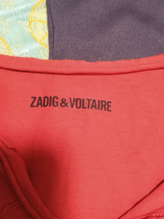 Лонгслив Zadig & Voltaire червоний.