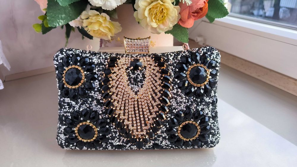Piękna wieczorowa torebka kopertówka sylwestra wesela studniówka