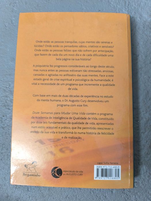Doze Semanas para Mudar uma Vida – Augusto Cury