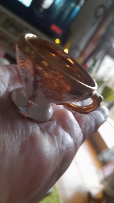 Mini chavena dourada
