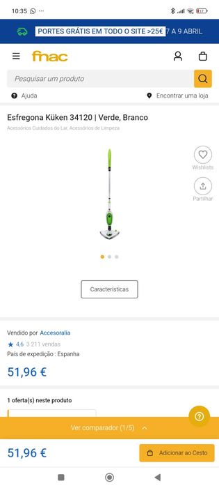 Mopa de limpeza a vapor