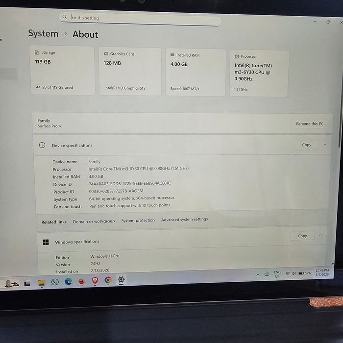 Microsoft surface pro 4
