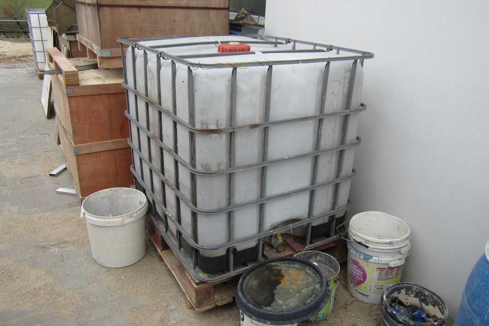 MAUZER Zbiornik na wodę czystą deszczówkę 1000l z zaworem dowóz Gratis