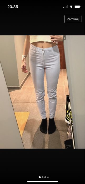 Spodnie w paski sinsay