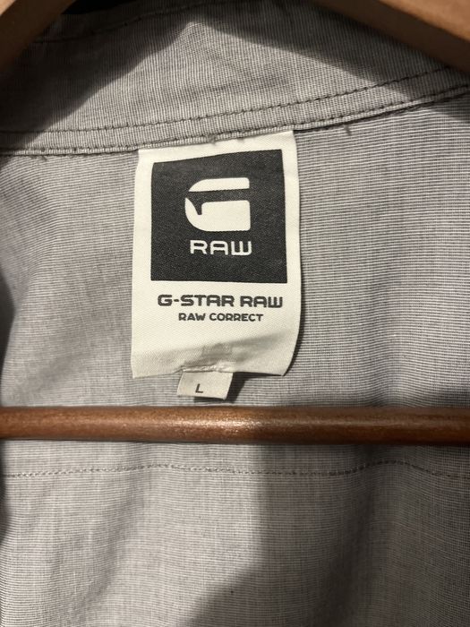 G Raw - designerska koszula długi rękaw L
