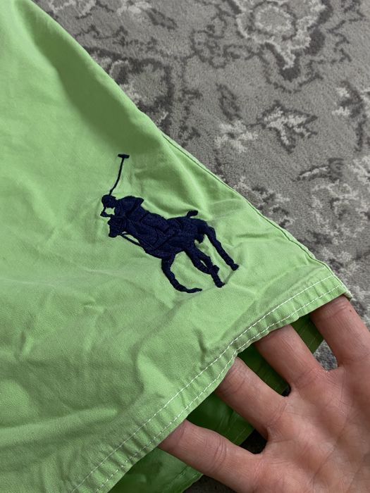 Zielone Szorty Krótkie Spodenki Kąpielówki Polo Ralph Lauren Rozmiar S