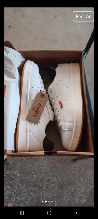 Sapatilhas Levi's Avenue White Khaki N39