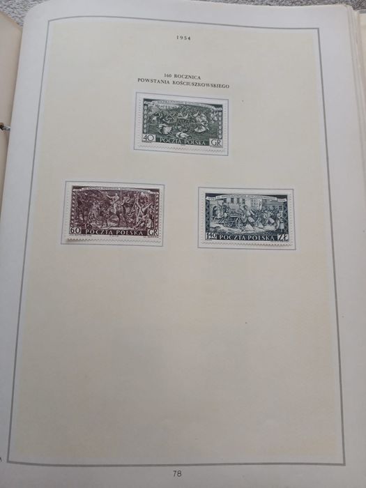 Album do znaczków pocztowych PRL - wyd.1955r.