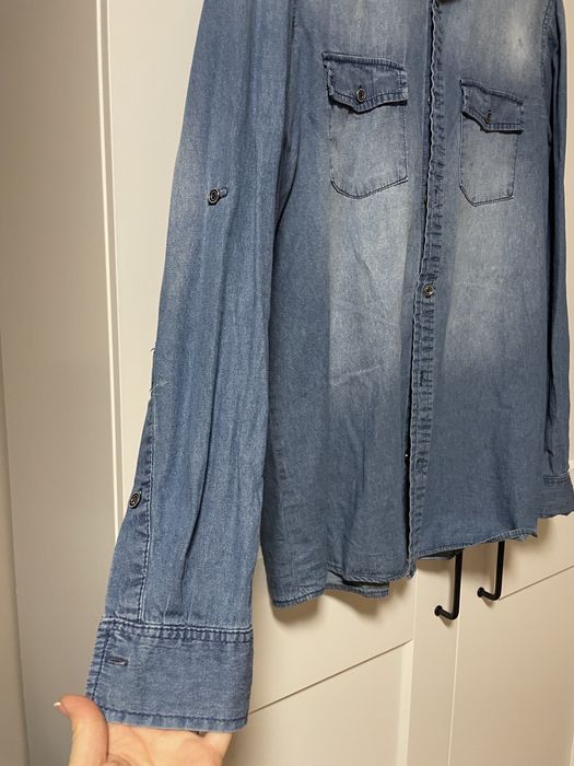 Jeansowa koszula męska