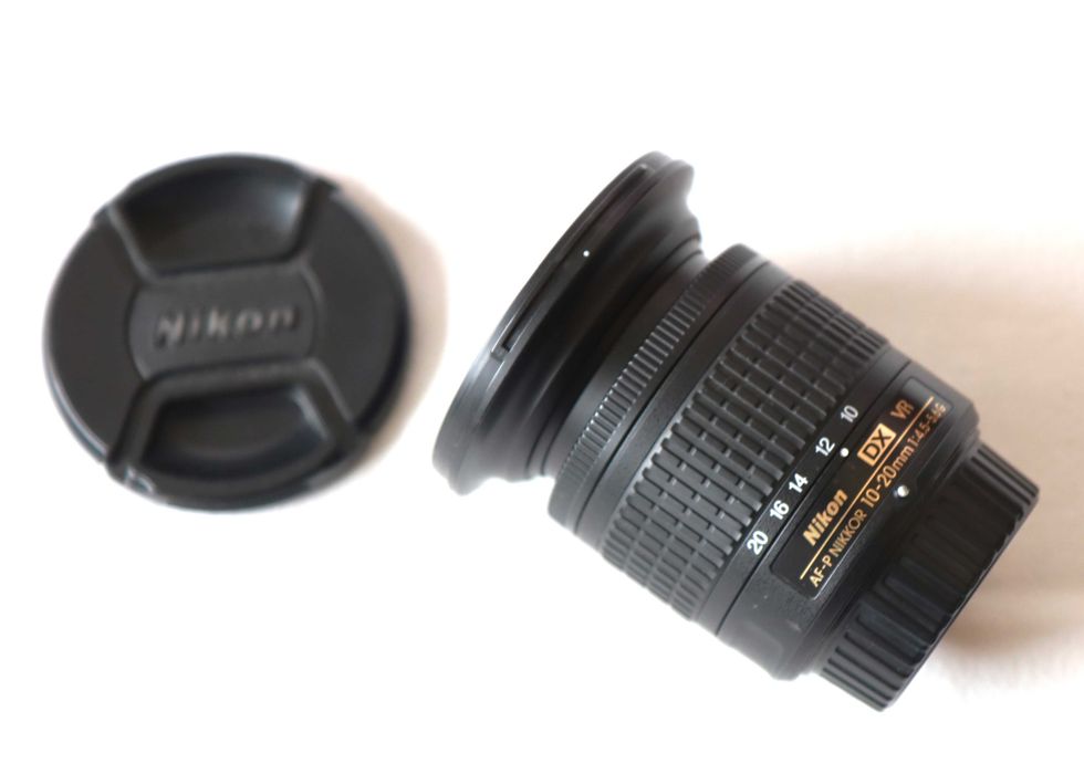 Lente Nikon AF-P 10-20mm objetiva em excelentes condições