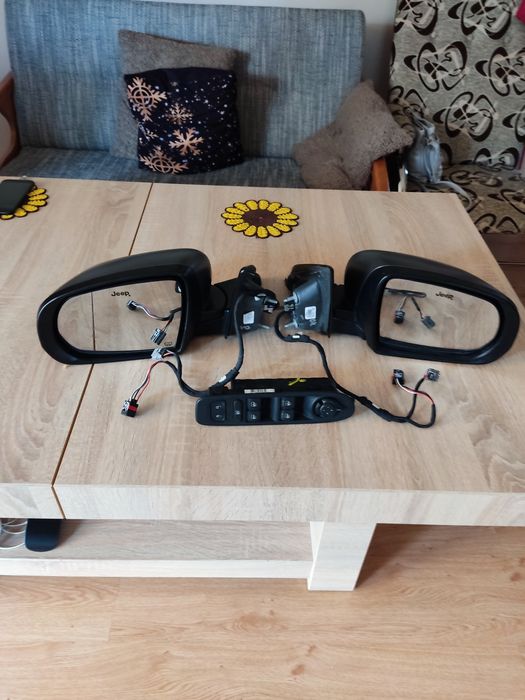 Lusterka 9-pin Jeep Compass 2018 + panel sterowania - komplet