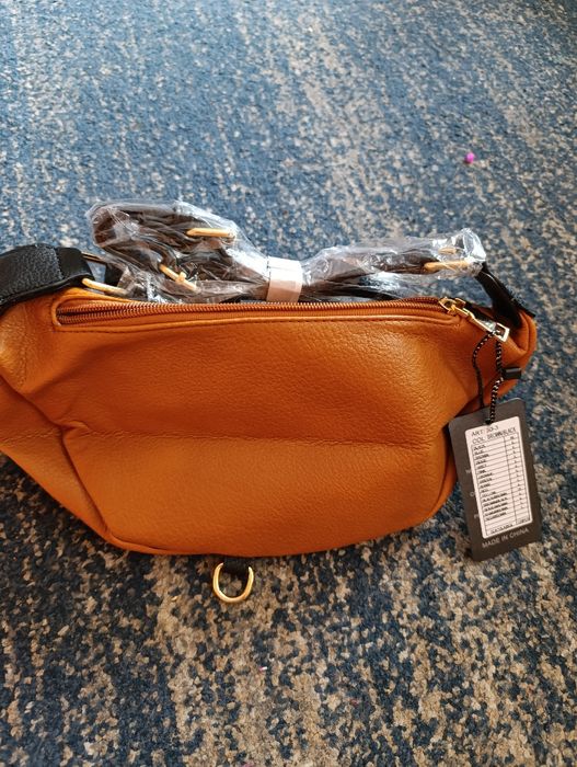 Torebka nerka damska karmelowa