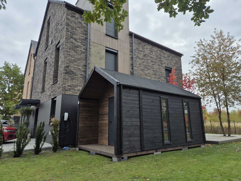 • • • • Wiata samochodowa • • • • IZA 5x6 m 2w1 + schowek DREWNOTRIK