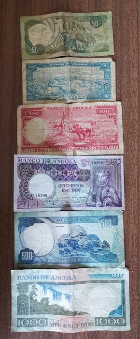 Notas banco de Angola 1973