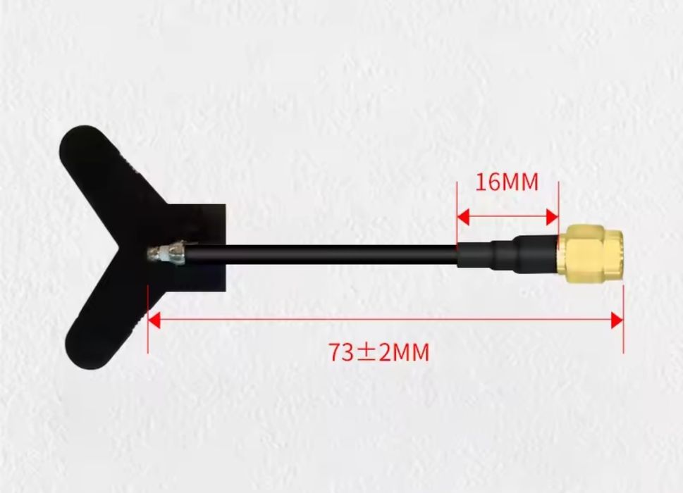 Антена для FPV  SMA 3.3 Ghz RHCP 4-7dBi 100мм VTX VRX для сканеру дрон