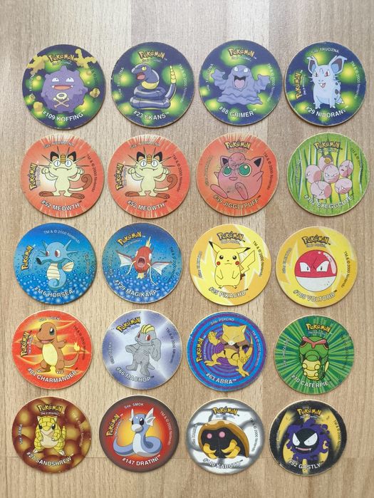 Pokemon Tazo 15 oryginalne