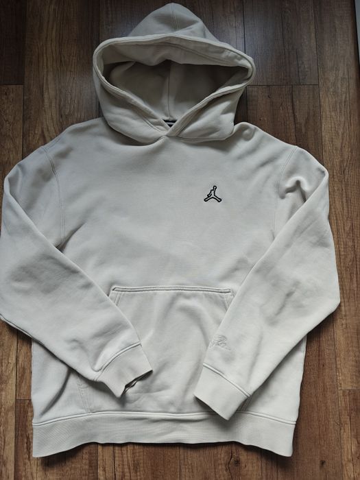 Beżowa bluza kangurka z kapturem, męska , M, Jordan, Nike
