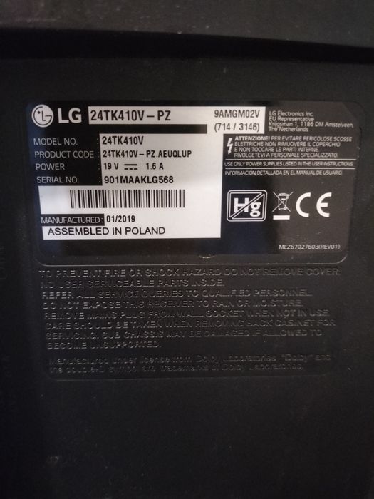 Vendo TV LG 24 polegadas