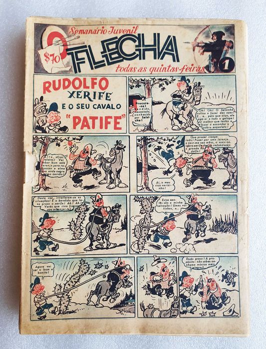 Semanário Juvenil "Coleção Flecha" Completa ~ 37 números ~ 1954 ~ RARO