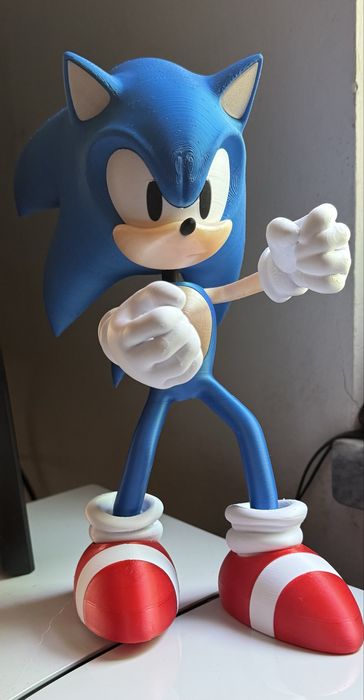 Boneco Sonic em 3D