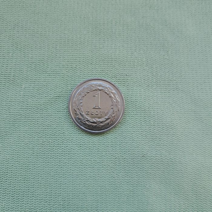 Destrukt monety 1 złoty