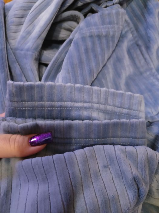 Женский велюровый халат с-м