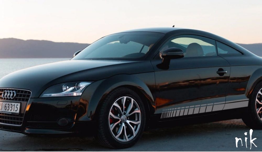 Наклейка на авто/машину дверей 2 смужки 150*9см, стайлінг, тюнінг