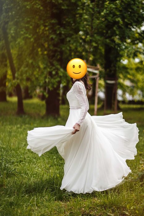 Suknia ślubna szyta na miarę XS/S 34/36