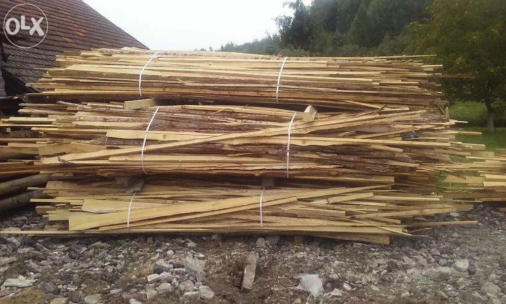 Okrajki tartaczne, opał, rozpałka, drewno opałowe
