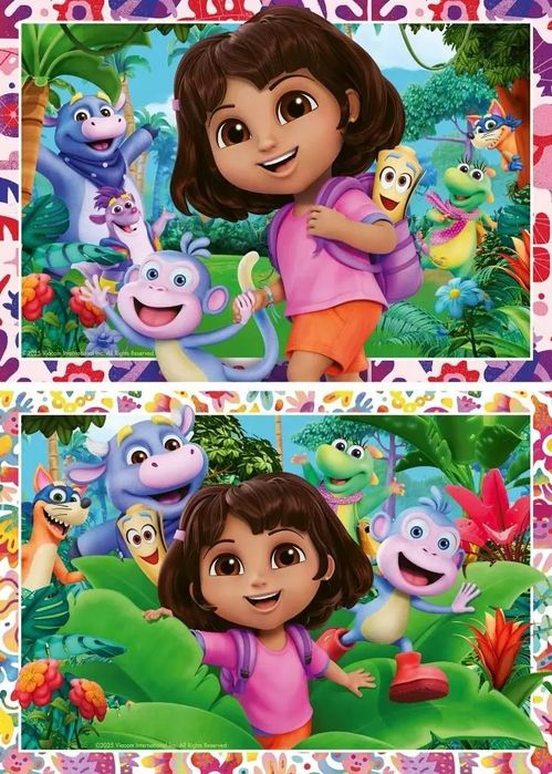 Puzzle dla dzieci 2D: Dora 2x24el. Ravensburger