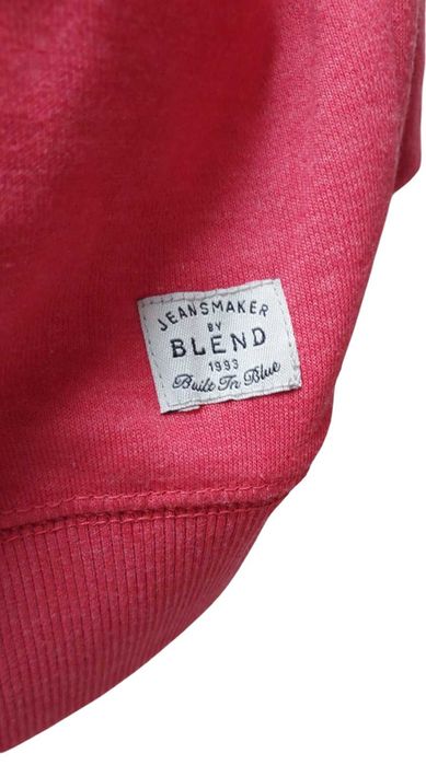 Czerwona bawełniana bluza ze stójką BLEND, R. L