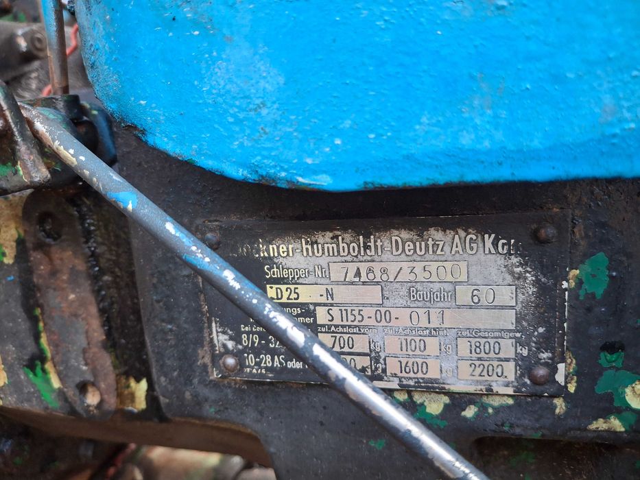 Deutz d 25 1960 rok