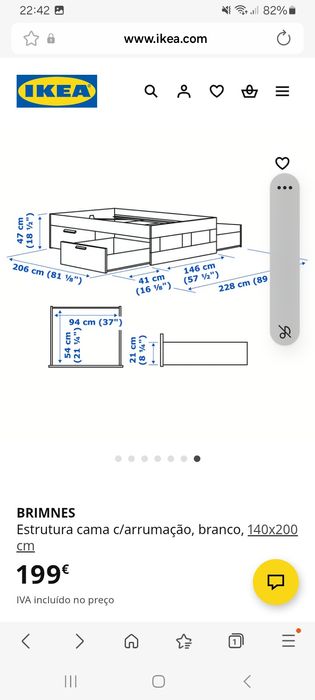 Cama Semi-nova pouco uso