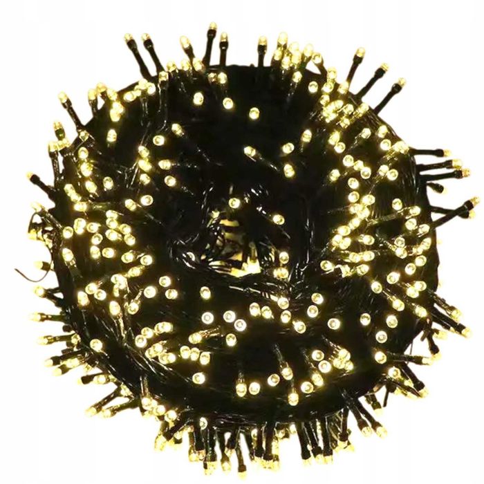 LAMPKI choinkowe 100 LED ciepły biały świąteczne