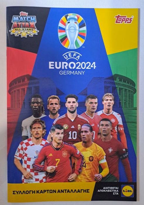 Caderneta completa Topps - Match Attax Lidl UEFA Euro 2024