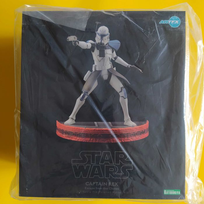 Estátuas Star Wars: The Clone Wars ArtFX Ahsoka Tano e Captain Rex