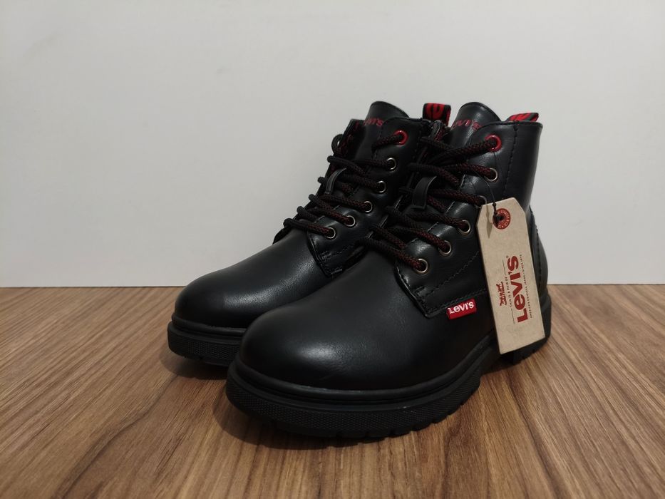 Buty Levis Levi's Strauss Catherine botki czarne na suwaki r. 34 21cm