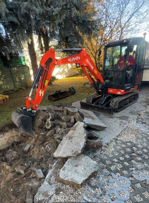 usługi minikoparką